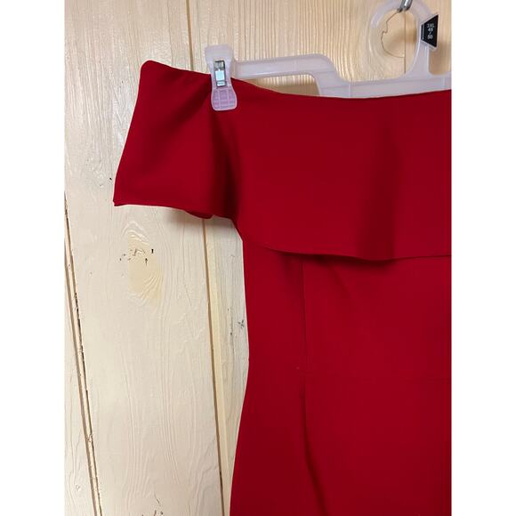 Zara Dress Womens Small Wiggle Bodycon Red Valentine's Day Sexy Jessica Rabbit - Picture 8 of 10